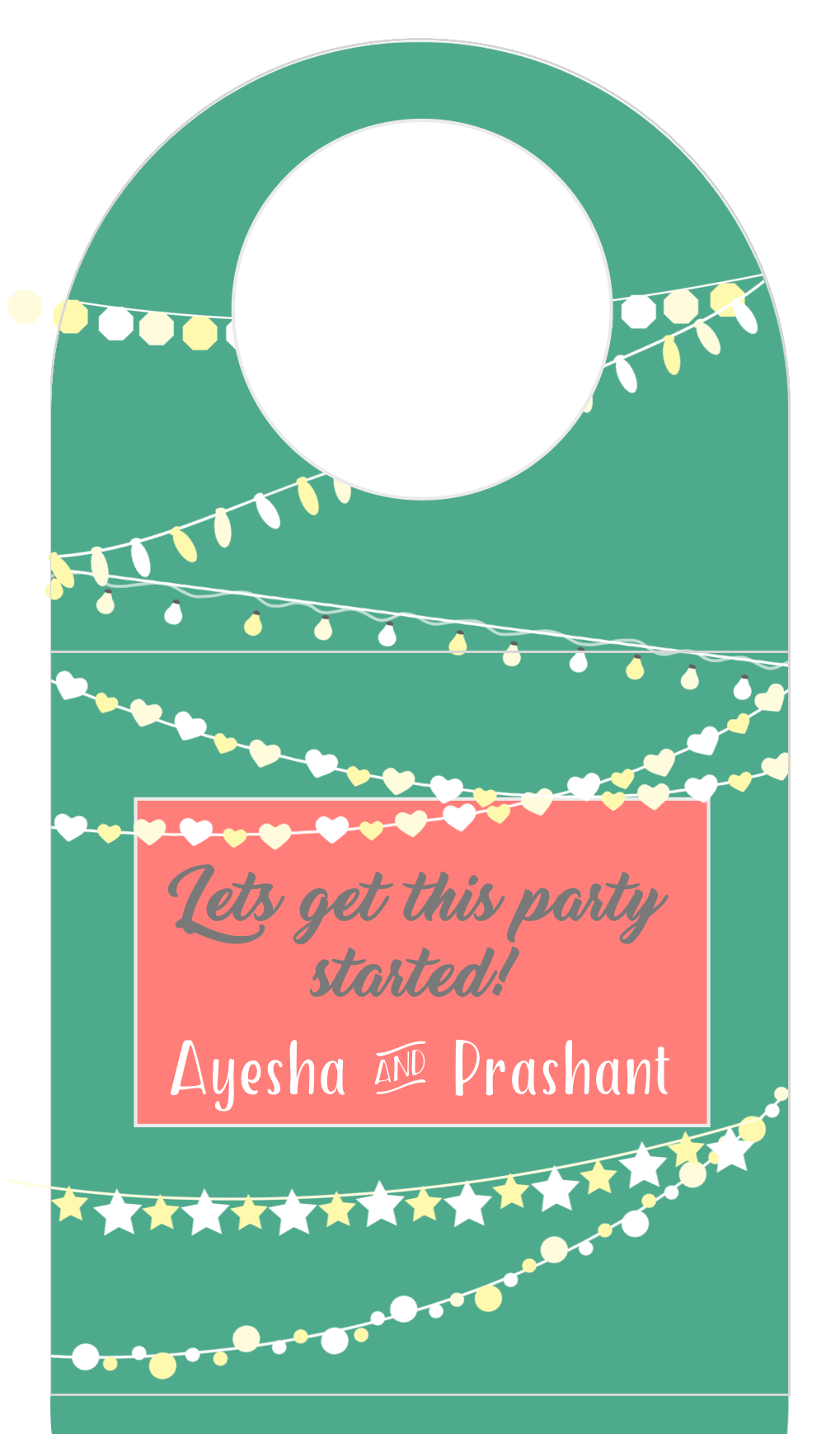 Bottle Tags - Party Lights