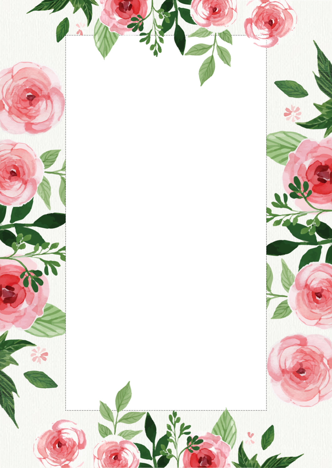pretty pink roses note pad