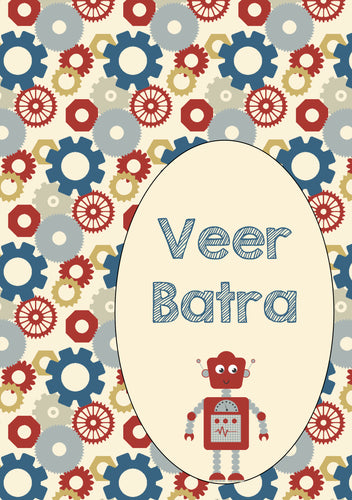 Personalised Note Book -  Robotic