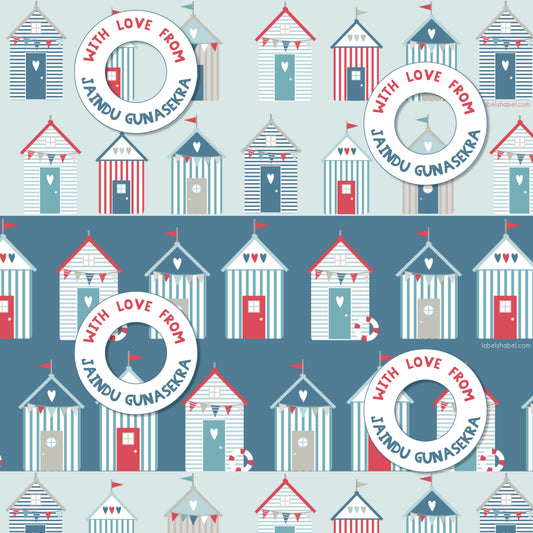 Personalised Wrapping Paper - Sea Side