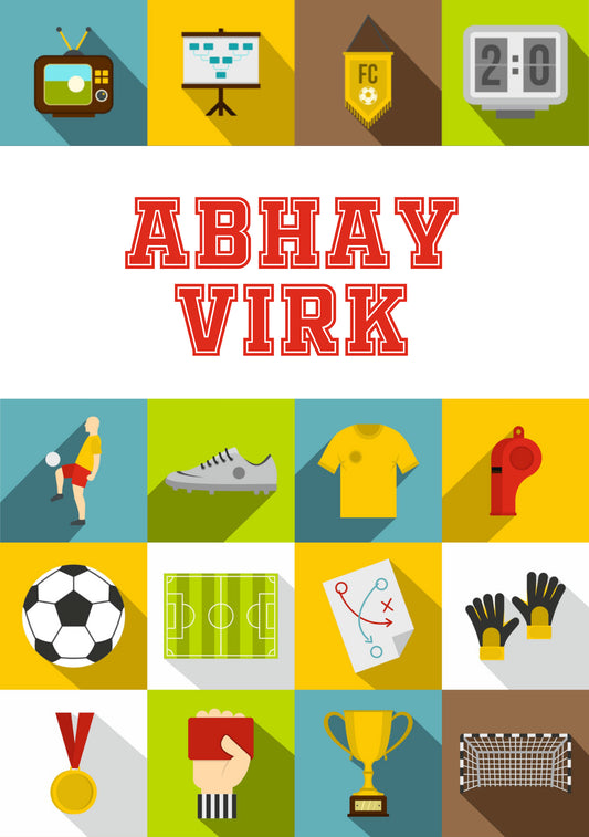 Personalised Note Book - Soccer Time