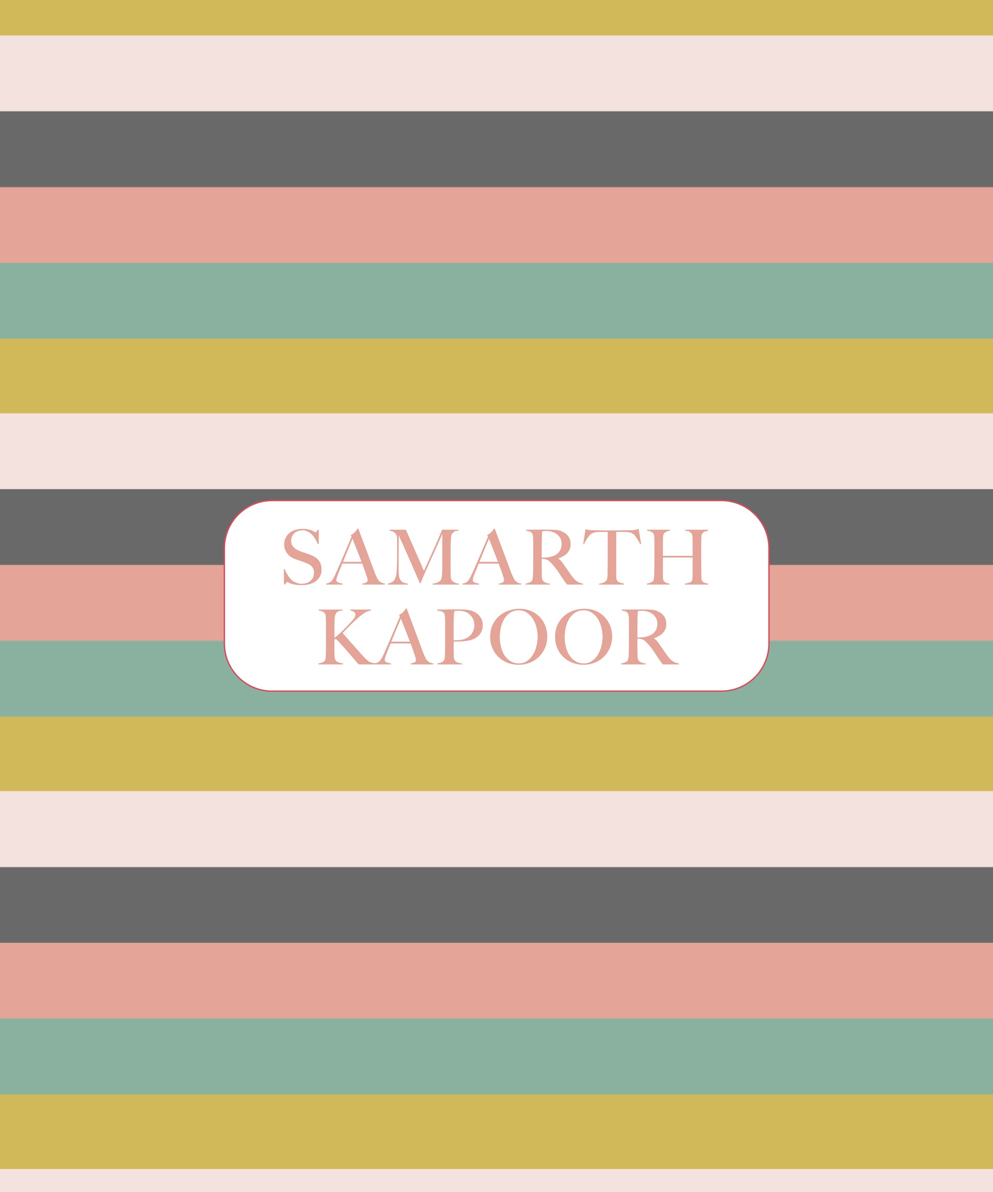Personalised Folders - Stripes