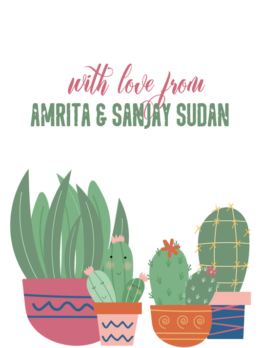 Ribbon Tags - Sweet Cactus