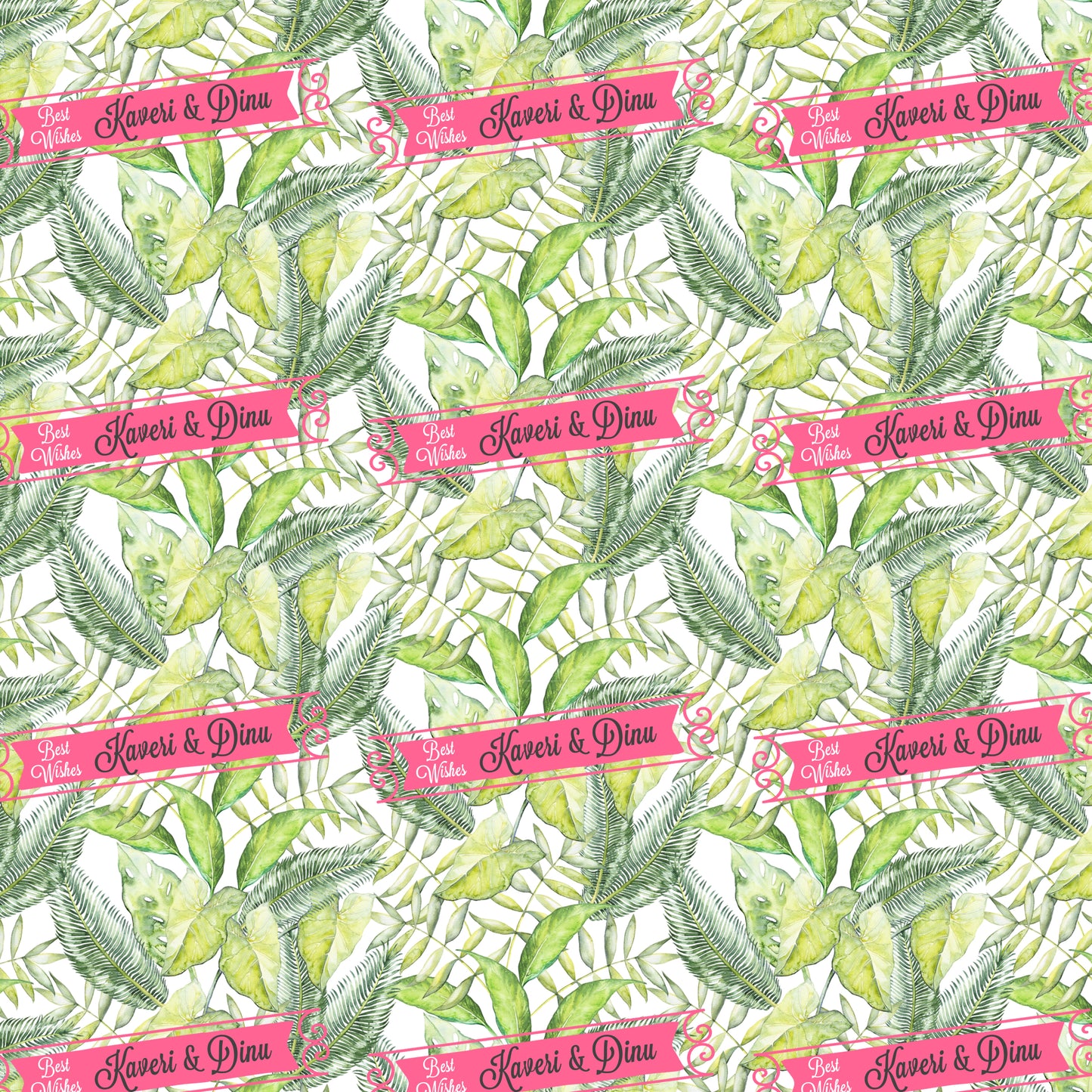 Personalised Wrapping Paper - Tropical Splendour