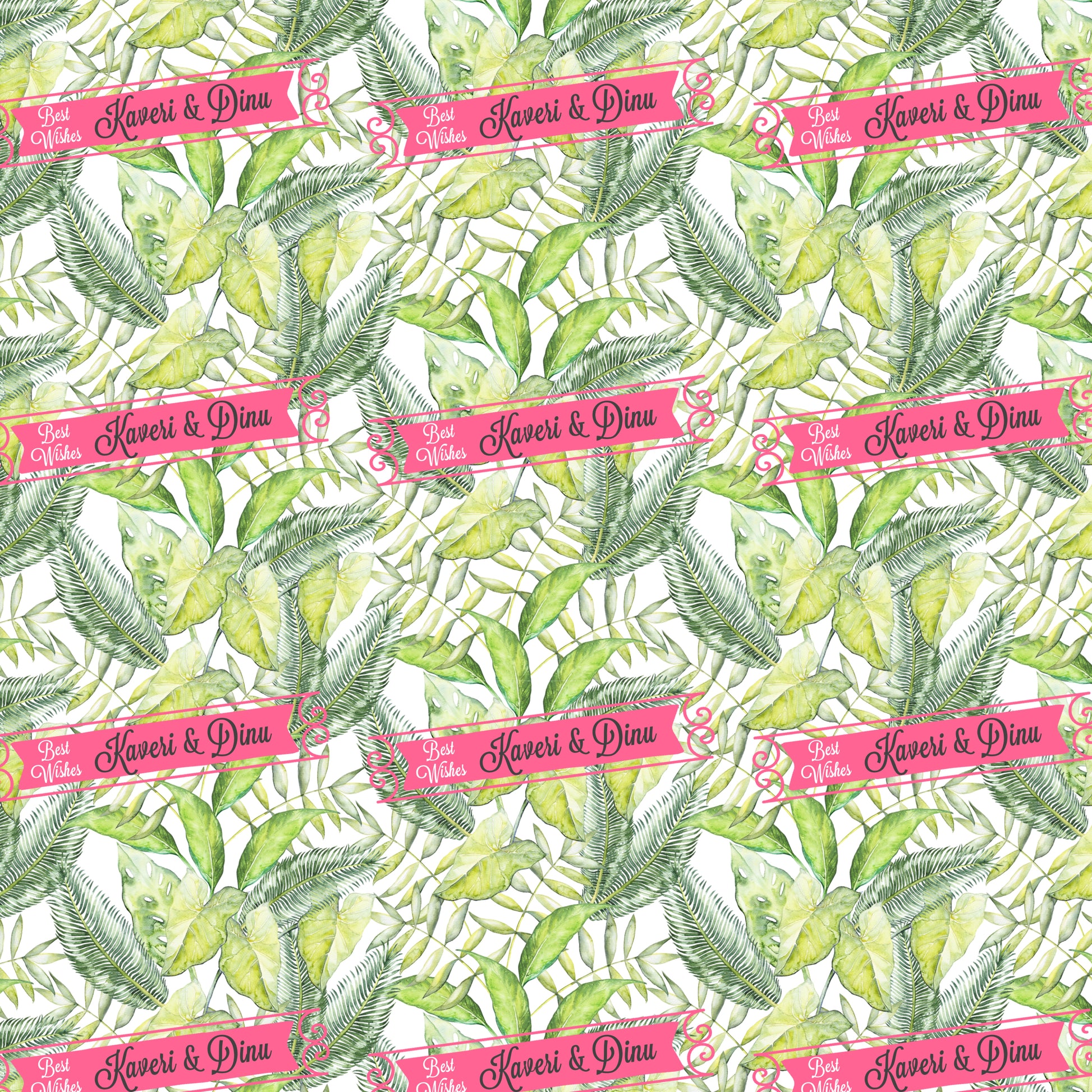 Personalised Wrapping Paper - Tropical Splendour