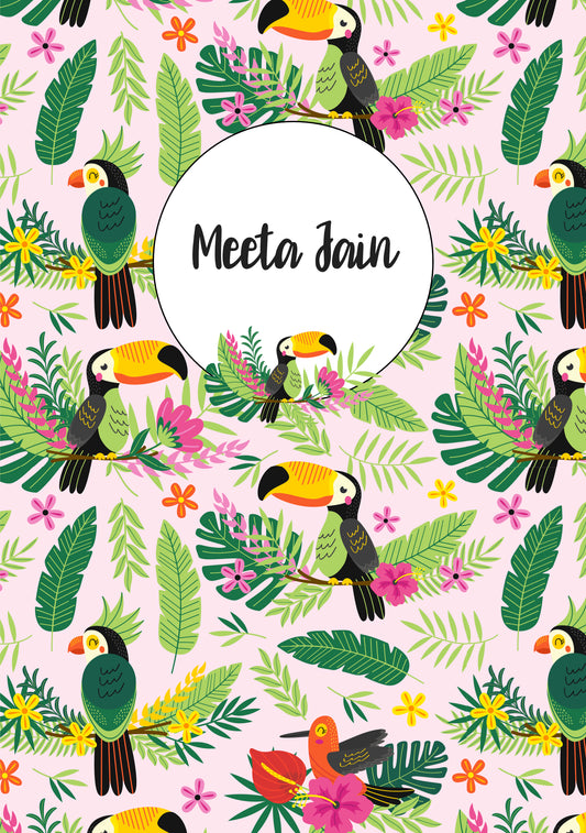 Personalised Note Book - Tropical