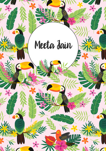 Personalised Note Book -  Tropical