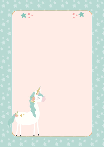 Note Pad - Magical Unicorn