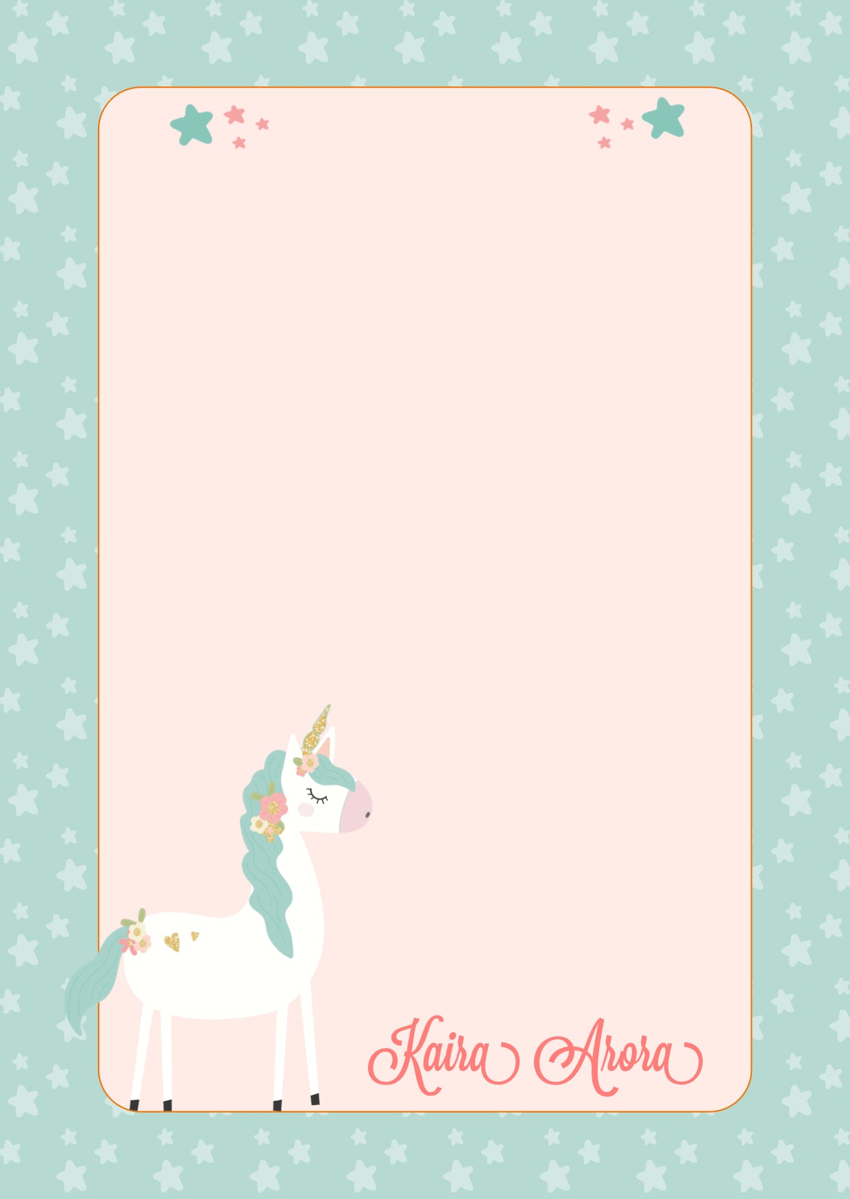 Note Pad - Magical Unicorn