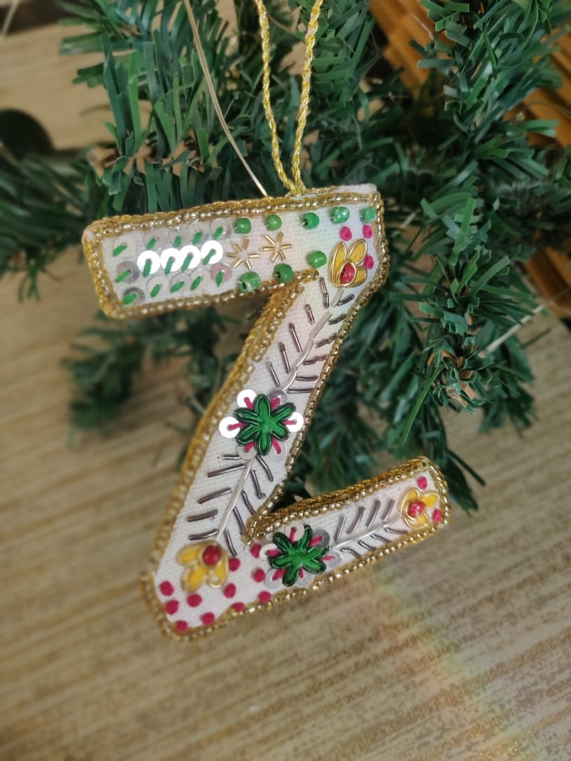 Embroidered Ornaments - Alphabets