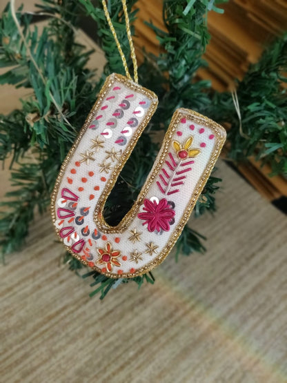Embroidered Ornaments - Alphabets