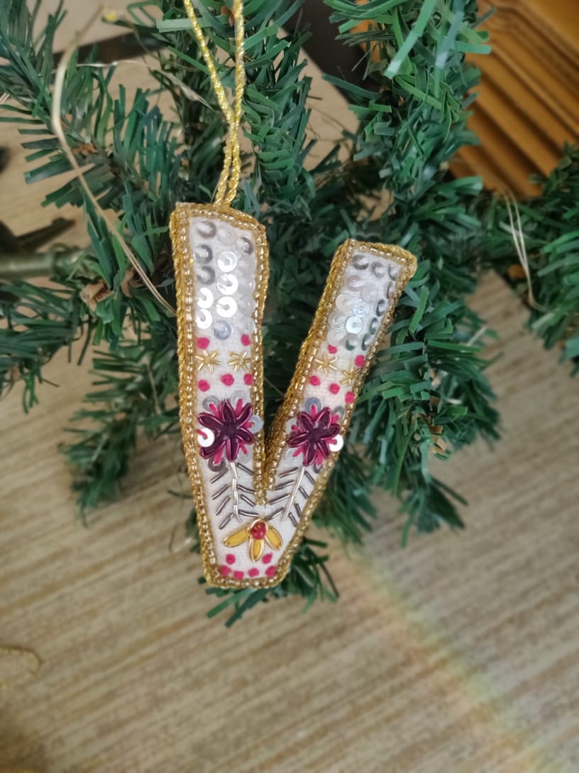 Embroidered Ornaments - Alphabets