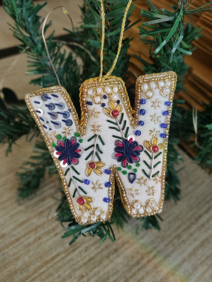 Embroidered Ornaments - Alphabets