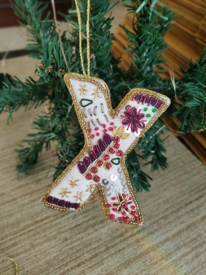 Embroidered Ornaments - Alphabets