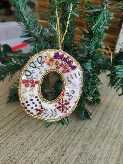 Embroidered Ornaments - Alphabets