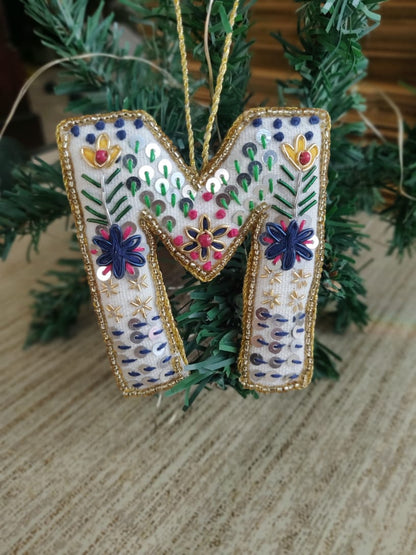 Embroidered Ornaments - Alphabets