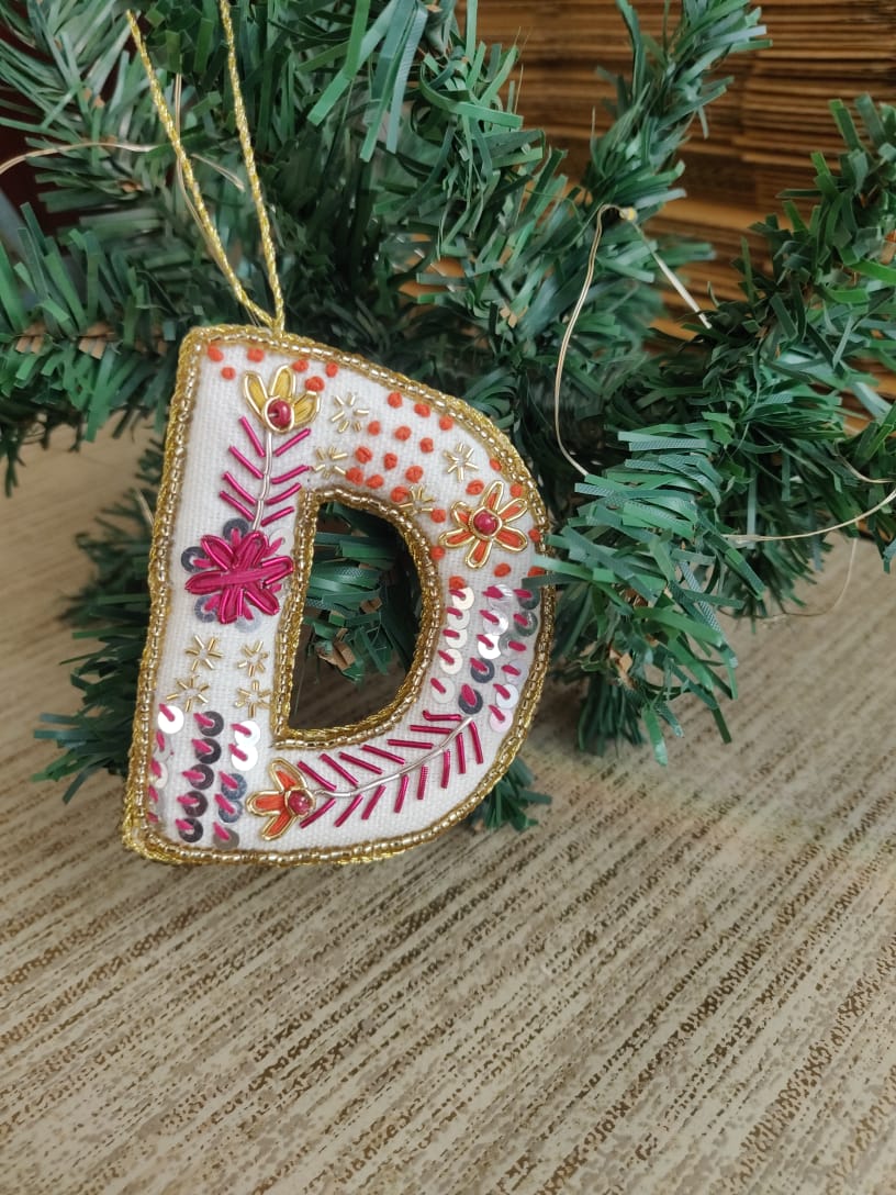 Embroidered Ornaments - Alphabets