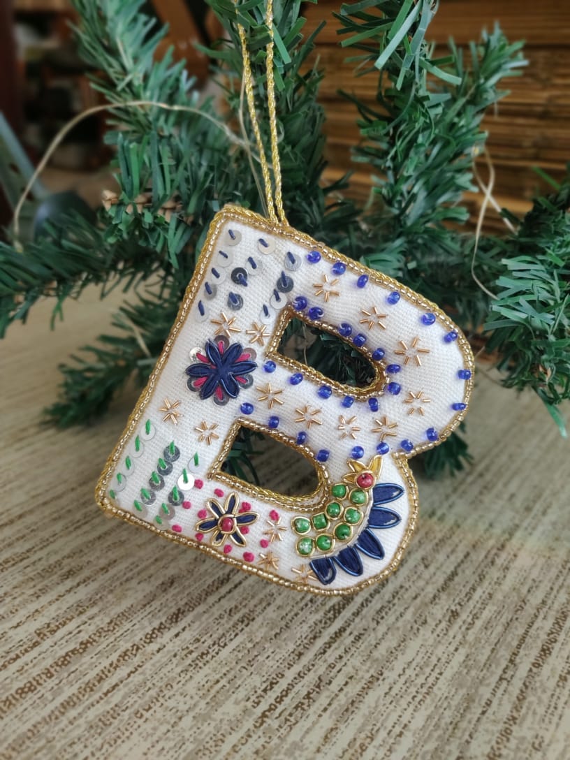 Embroidered Ornaments - Alphabets