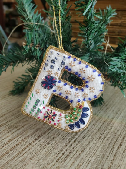 Embroidered Ornaments - Alphabets