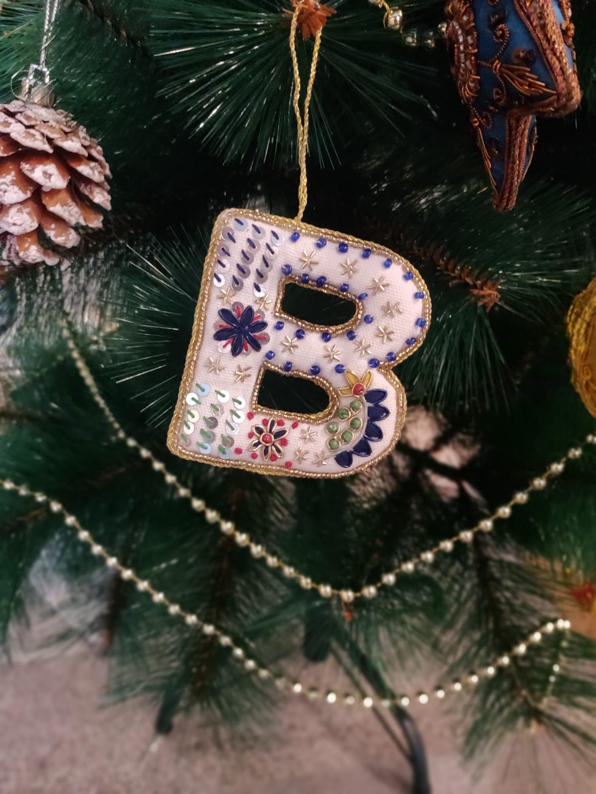Embroidered Ornaments - Alphabets