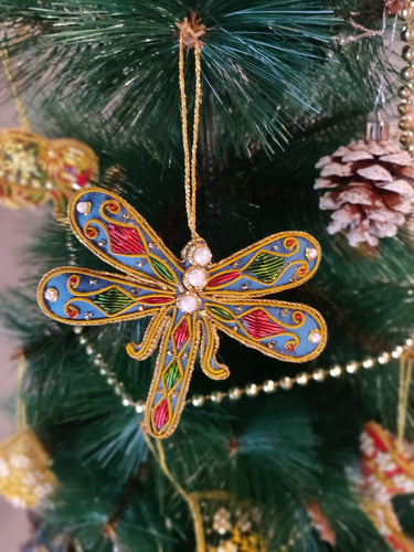Embroidered Ornaments - Dragon Fly