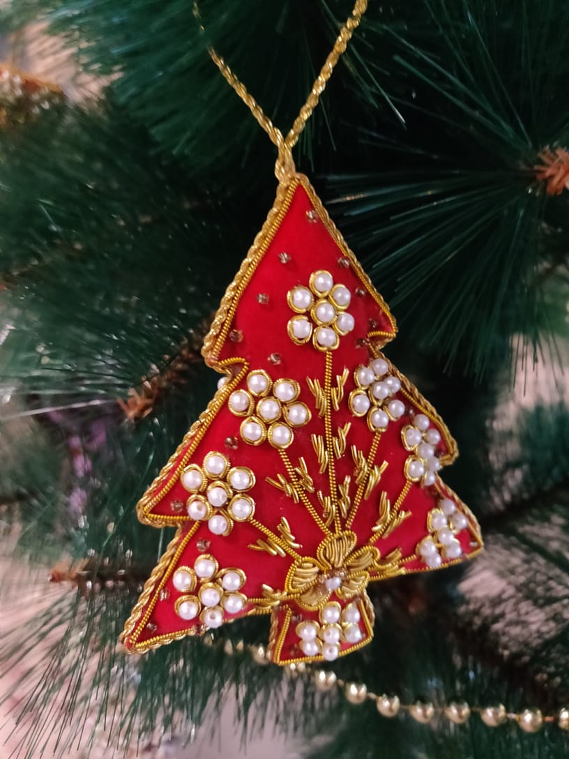 Embroidered Ornaments - Tree