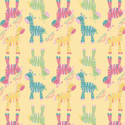 Personalised Wrapping Paper - Zebra Party