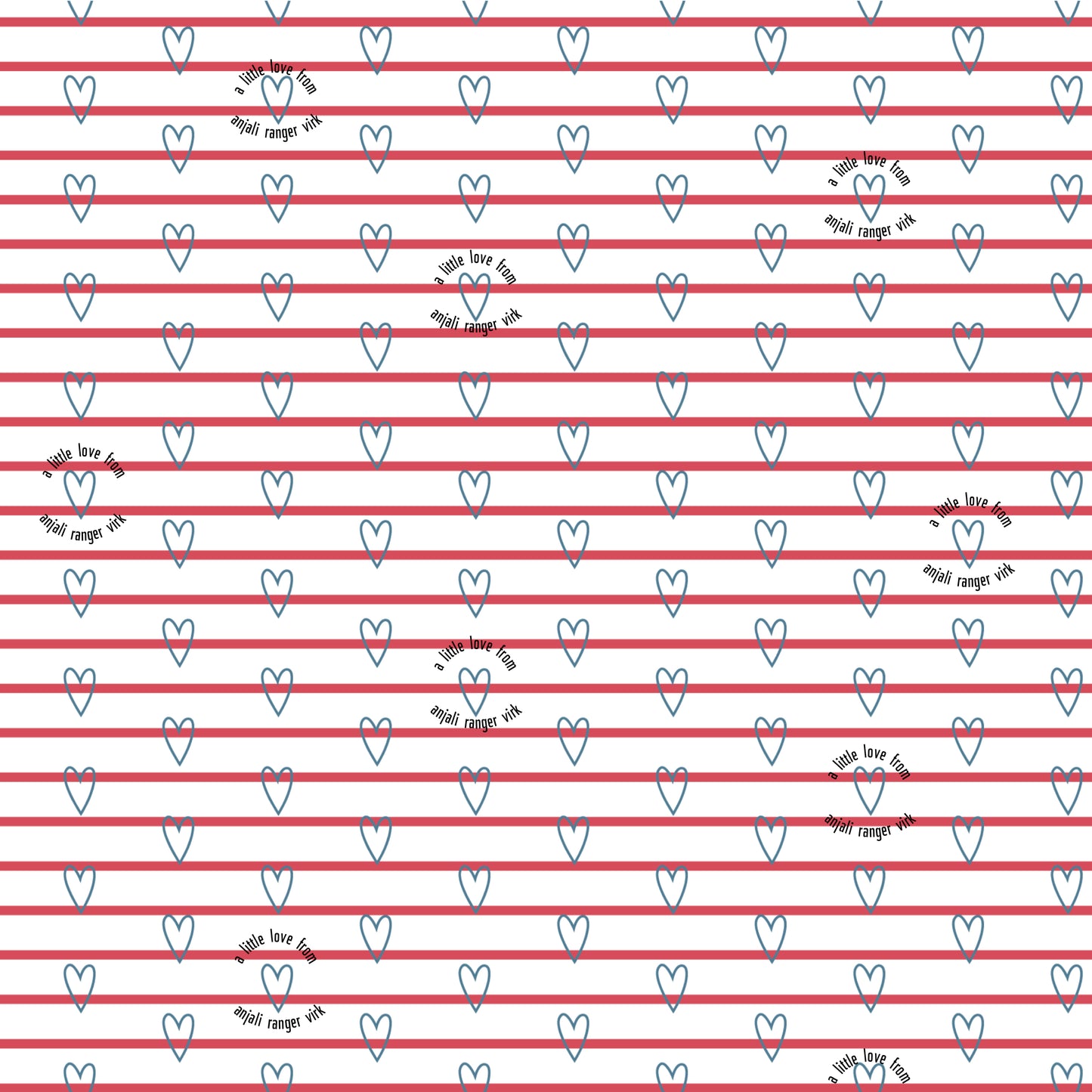 Personalised Wrapping Paper - A Little Love