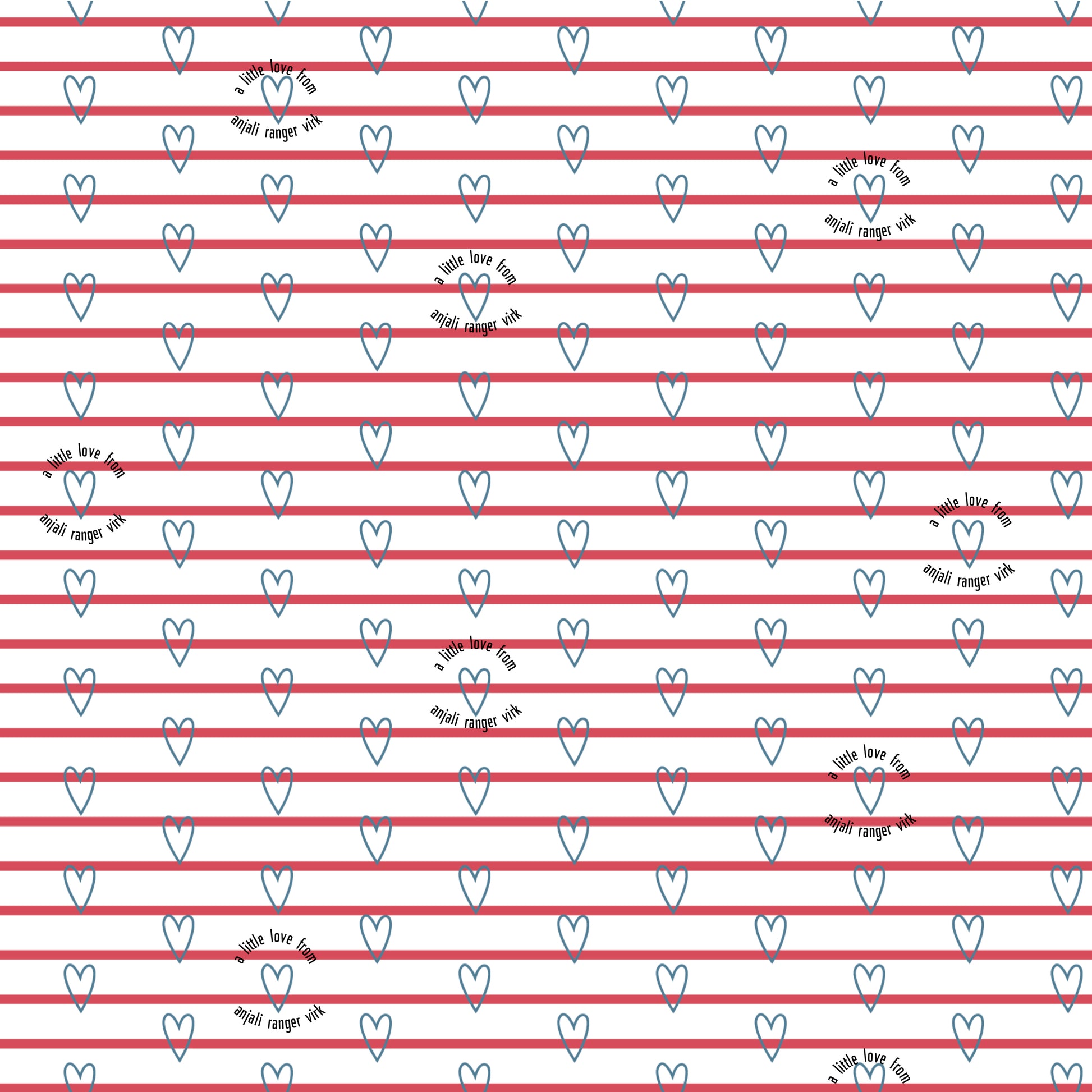 Personalised Wrapping Paper - A Little Love
