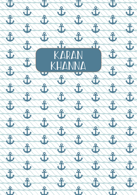Personalised Note Book - Anchors Deep