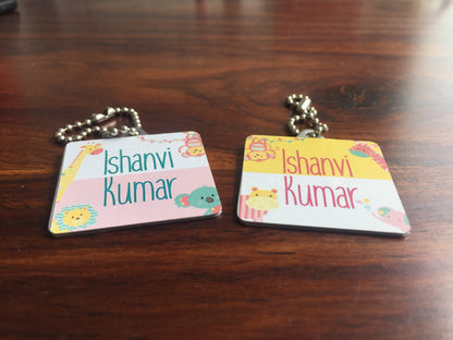 Bag Tags - Animal Safari Girls