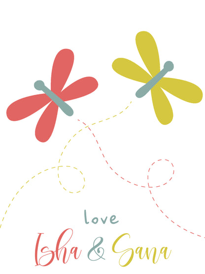 Ribbon Tags - Butterfly