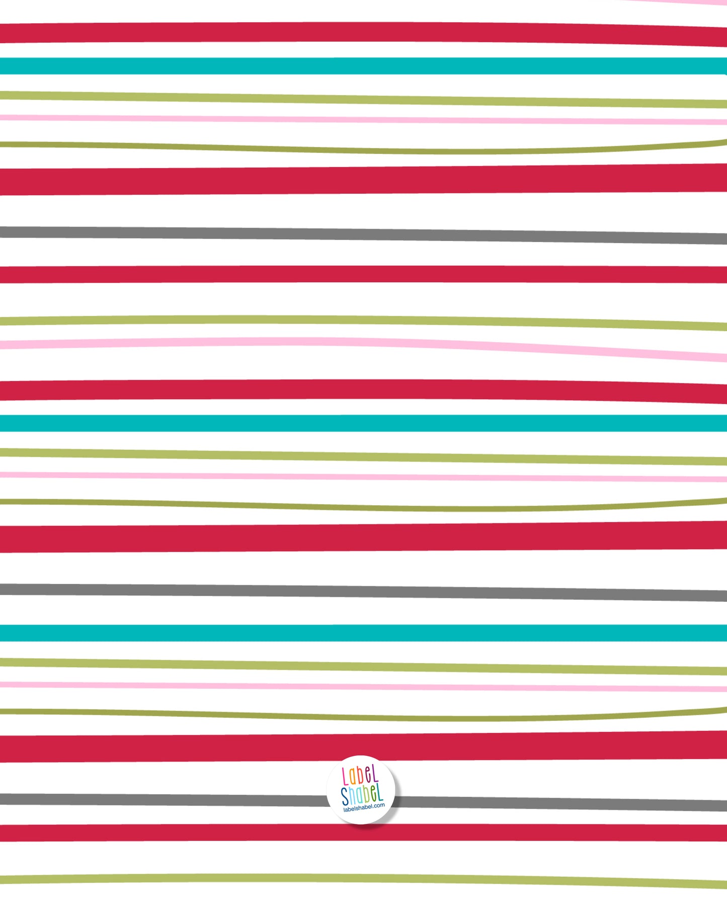 Clip Board - Candy Stripes