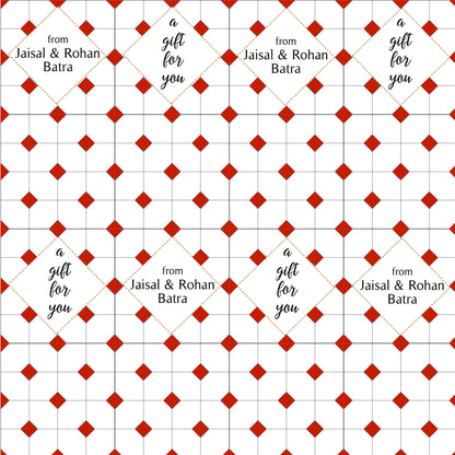 Personalised Wrapping Paper - Chequered