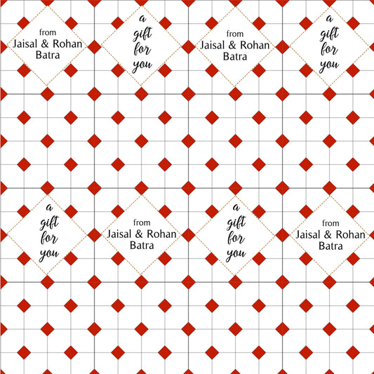 Personalised Wrapping Paper - Chequered
