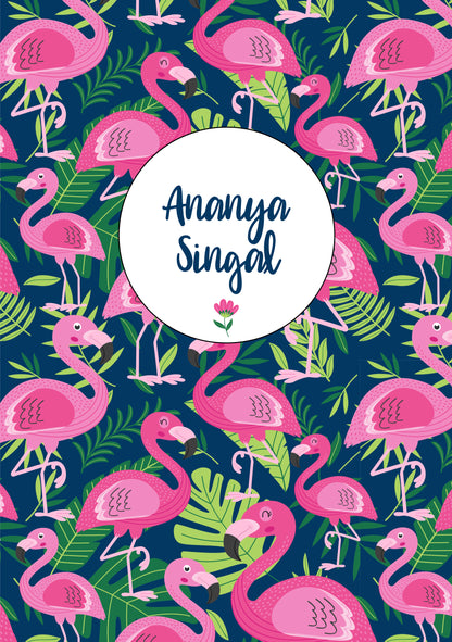 Personalised Note Book - Flamingo