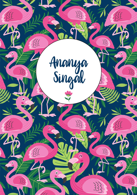 Personalised Note Book - Flamingo