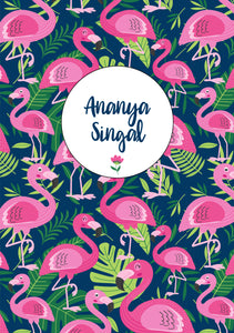 Personalised Note Book -  Flamingo
