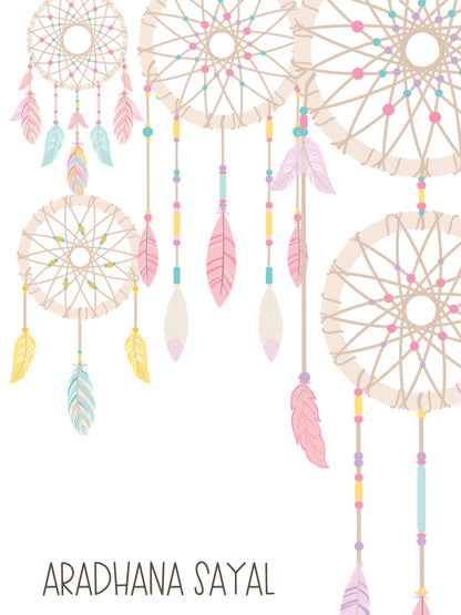 Ribbon Tags - Dream Catcher