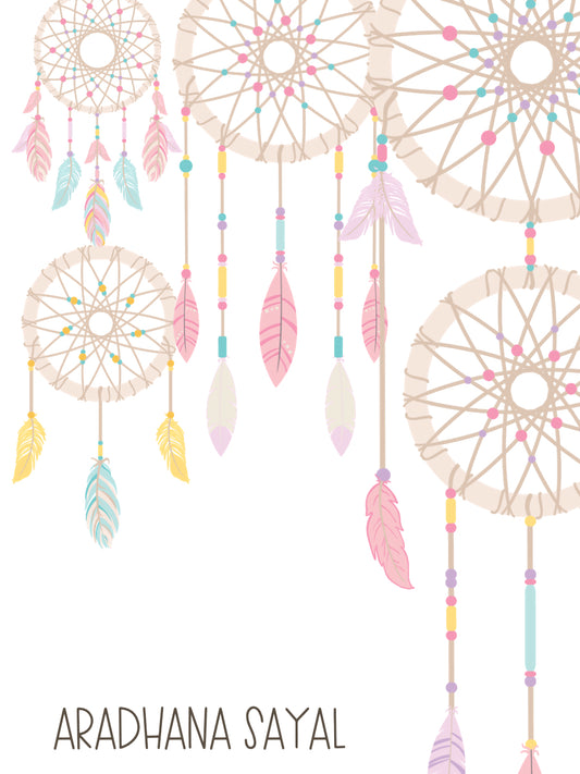 Ribbon Tags - Dream Catcher