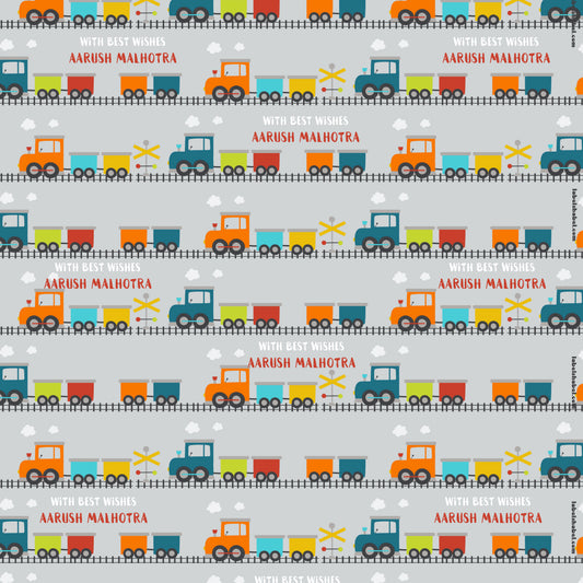 Personalised Wrapping Paper - Steam Train