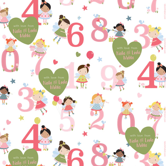 Personalised Wrapping Paper - Fairly Cute