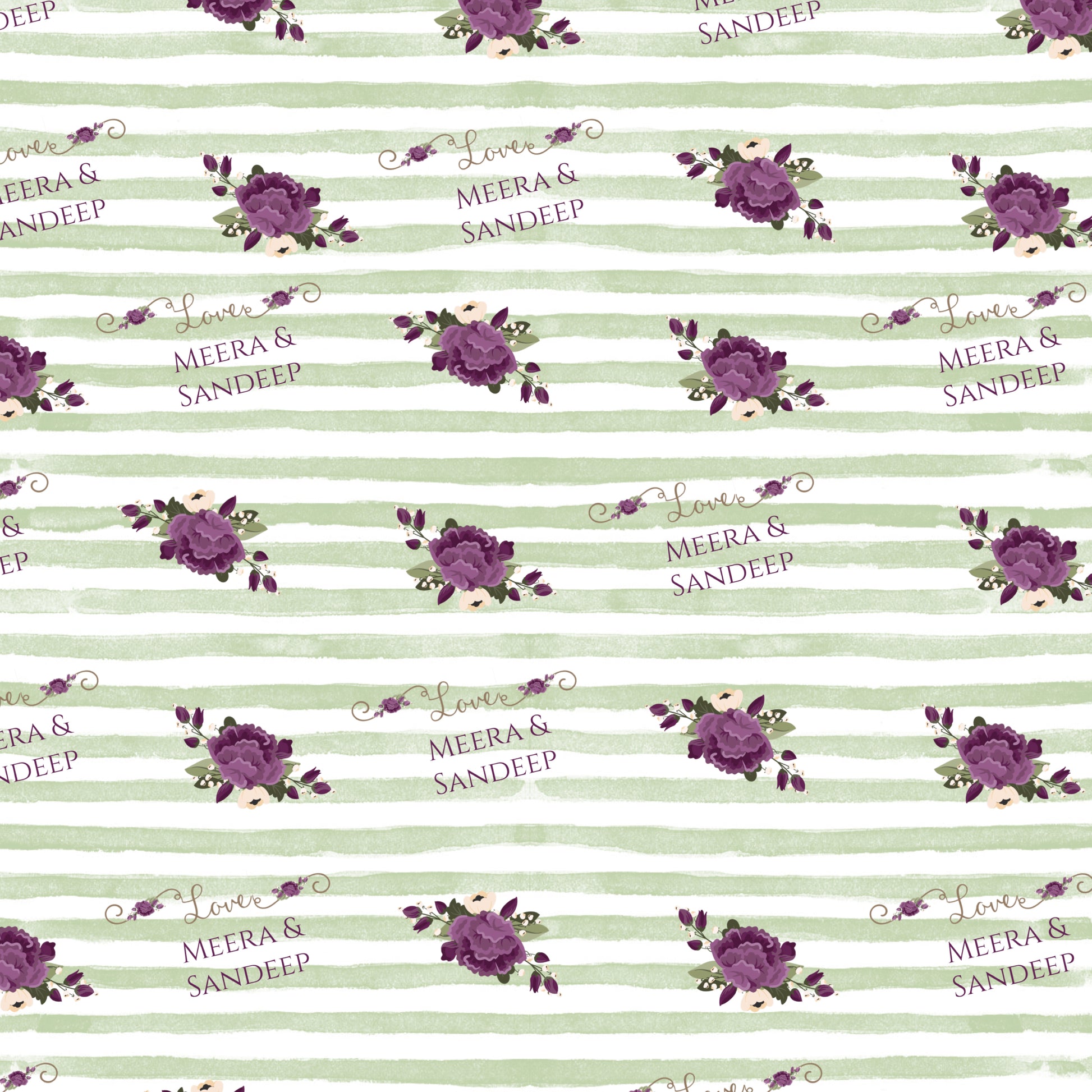 Personalised Wrapping Paper - Green Beauty