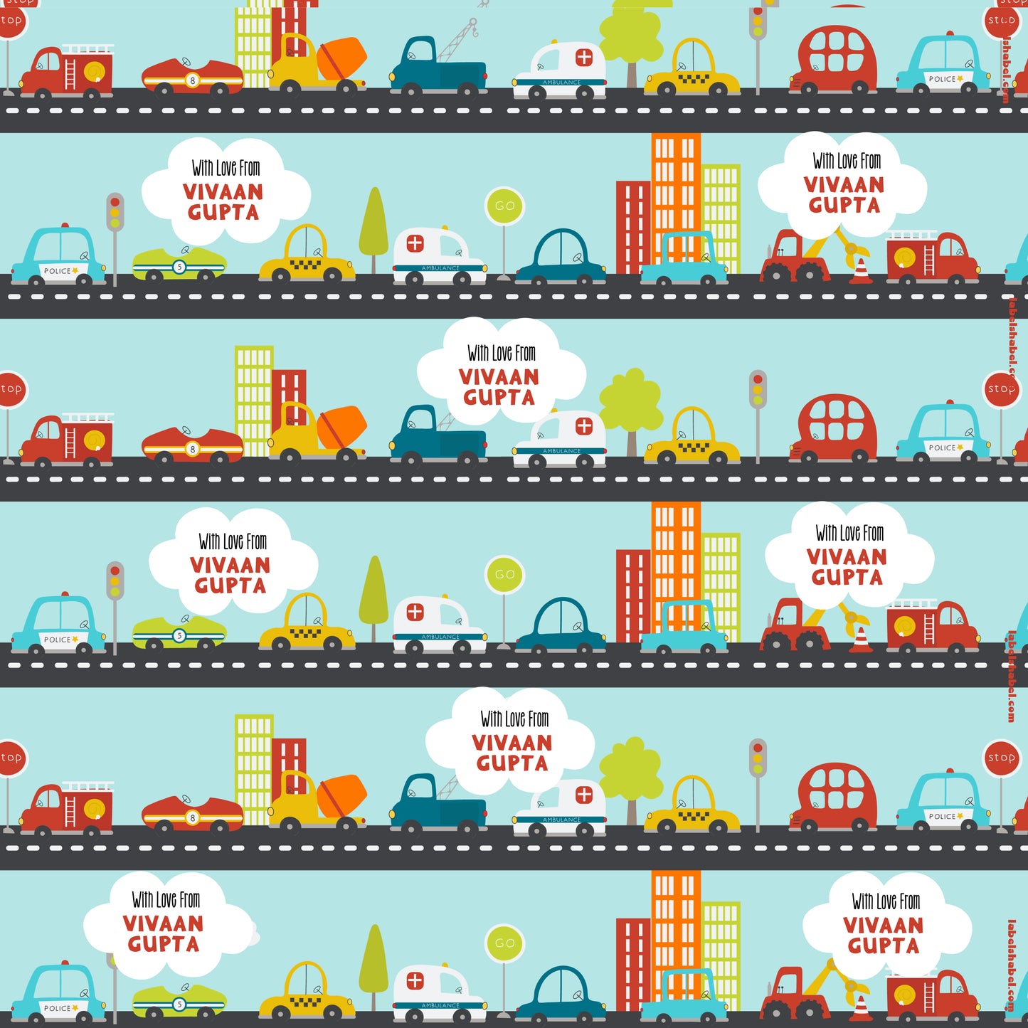 Personalised Wrapping Paper - In My City
