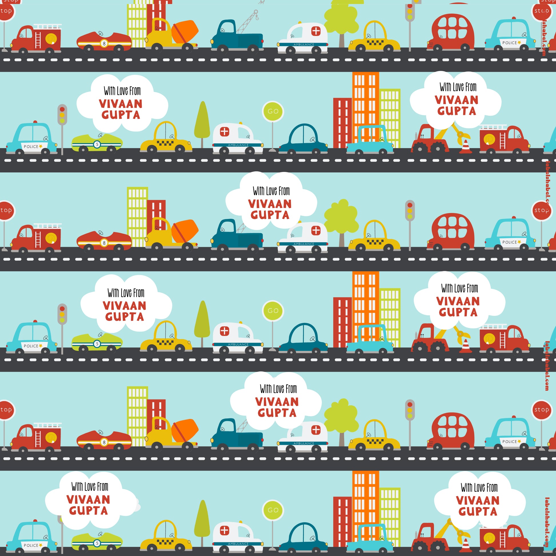 Personalised Wrapping Paper - In My City
