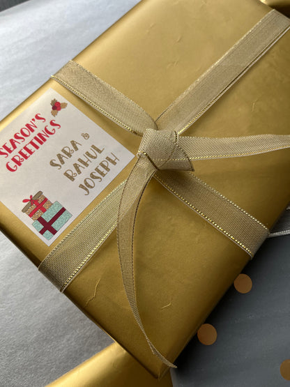 Gift Label - Seasons Greetings