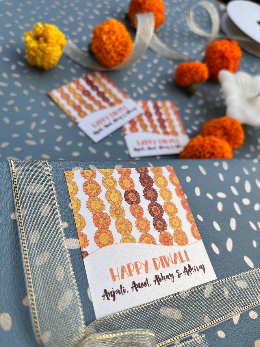 Diwali Personalised Gift Labels - Diwali Decor / Label Shabel – Labelshabel