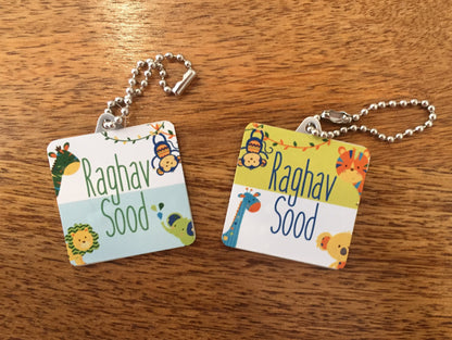 Bag Tags - Animal Safari Boys