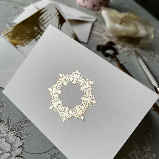 Lace - Personalised Fold Card