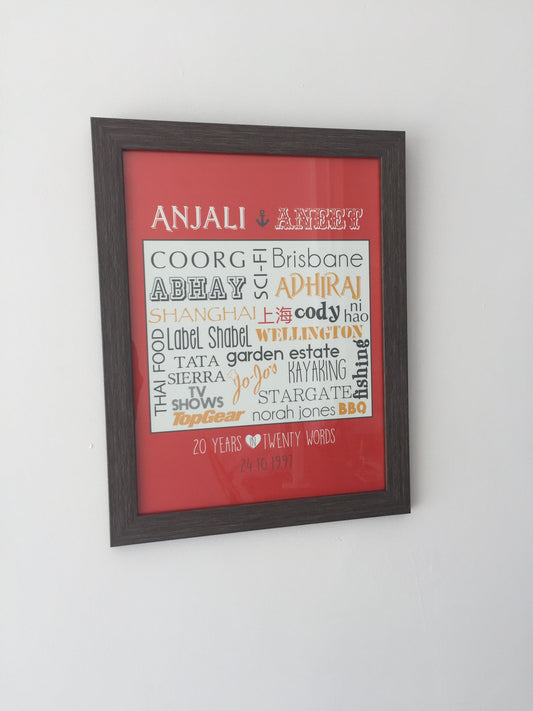 Word Memories Poster